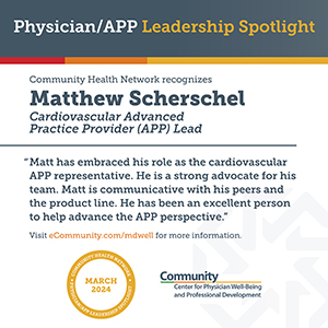Matthew Scherschel, March 2024 leadership spotlight recipient