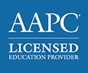 AAPC licensed education provider badge
