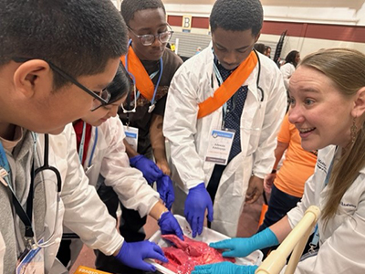 Black Men in White Coats 2023 hands-on demonstration