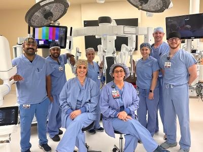Community thoracic team using ION robot for lung tumors