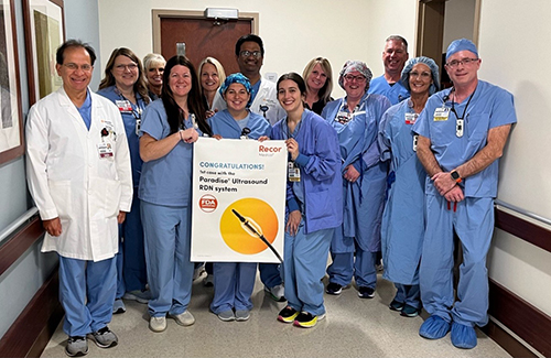 CHS surgery team performed first network procedure with Paradise Ultrasound RDN system 