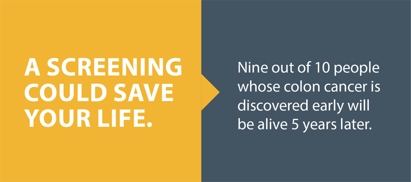 A screening could prevent colon cancer and save your life.