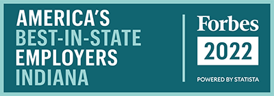 Forbes badge for Best Employers by State, Indiana