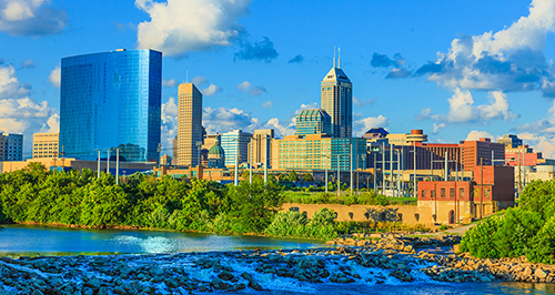 Downtown Indianapolis skyline