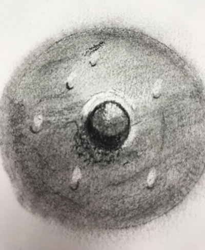 Breast reconstruction micropigmentation sketch