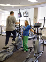 Cardiac rehabilitation exercise patient