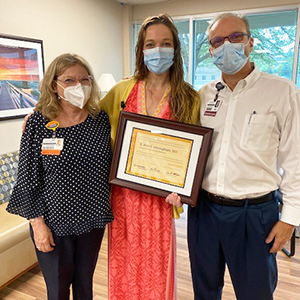 Dr. Cunningham with Ann and Dr. Coss