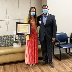 Dr. Cunningham and residency colleague