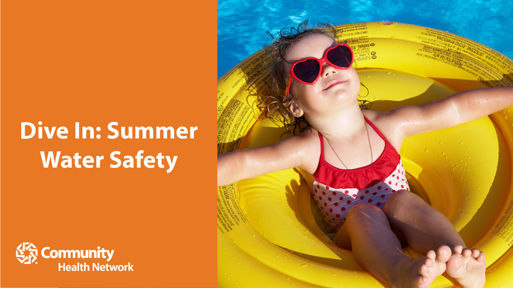 Summer water safety graphic