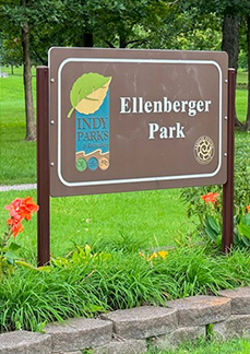Ellenberger Park sign