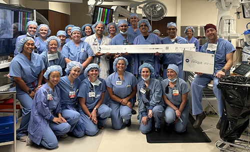 EVOQUE TTVR procedure team at Community Heart and Vascular Hospital