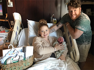 First baby Emery and his family