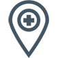 Location map pin icon