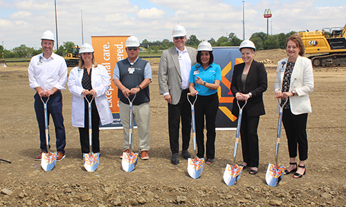 Pendleton Pavilion groundbreaking - leaders
