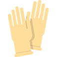 Surgical gloves icon