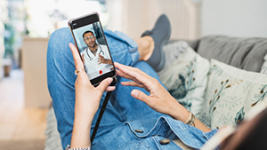 Patient getting virtual care