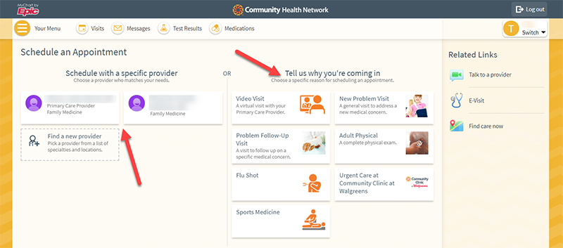Visits > Scheduling Workflow