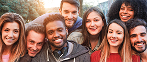Group of young adults