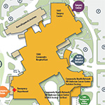 Community Hospital East campus map thumbnail