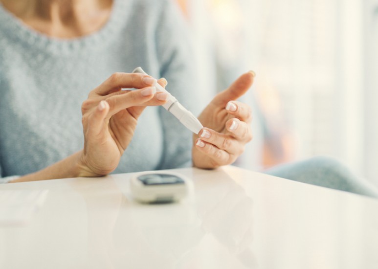 Diabetes finger prick