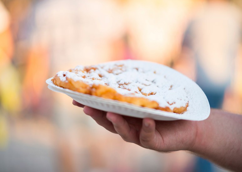 Funnel cake at the fair