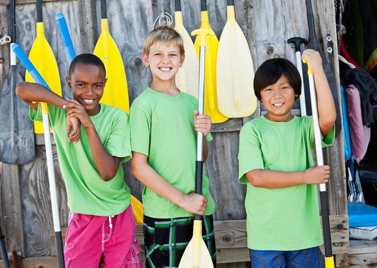 Group of boys at summer camp