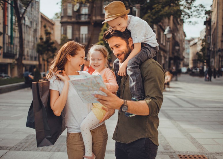 Family vacationing together