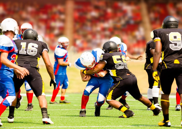 High school football game