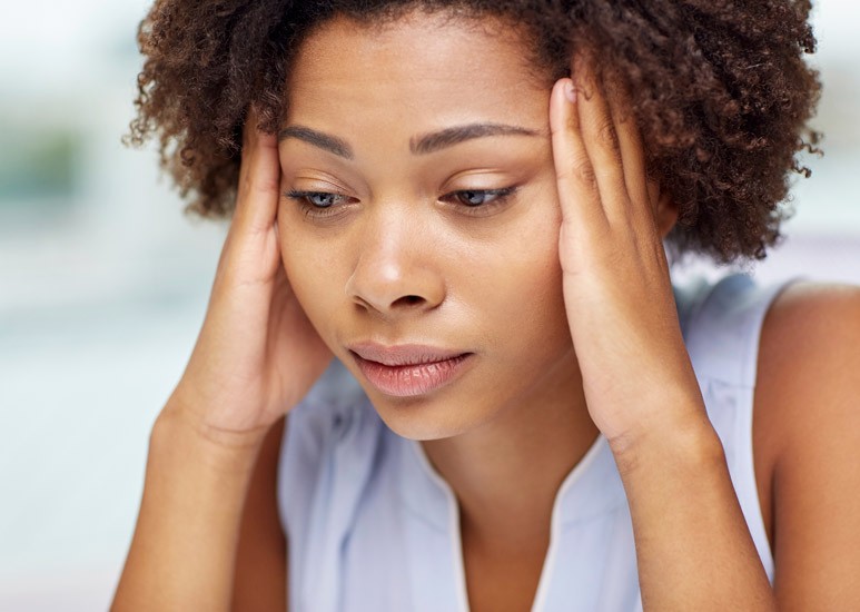 Stressed out woman