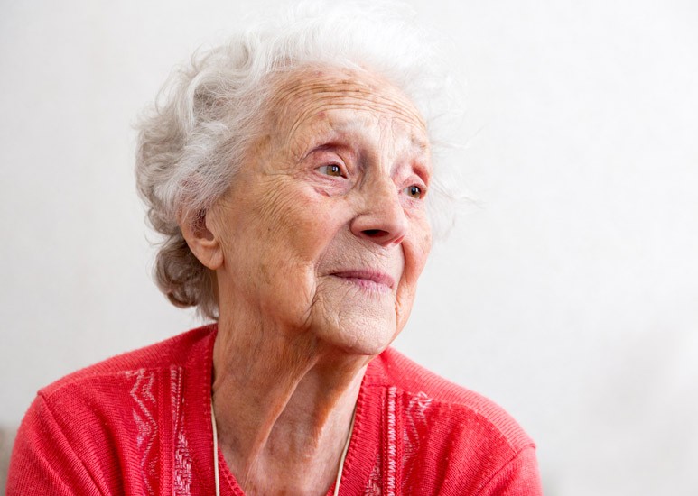 Woman with Alzheimer's Disease