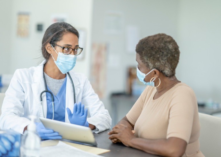 primary care provider and patient