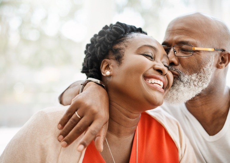 couple sharing intimate moment together 