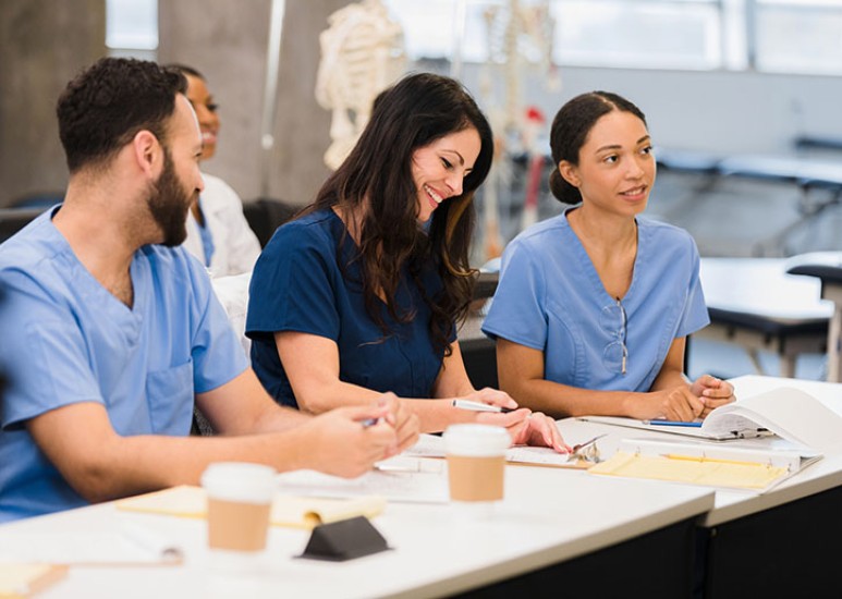 nursing students studying for the nclex test
