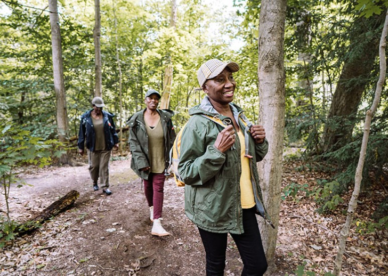 hikers enjoying the outdoors