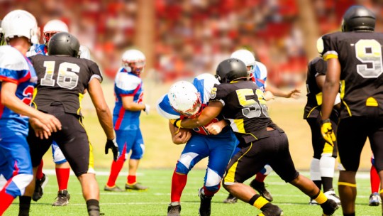 High school football game