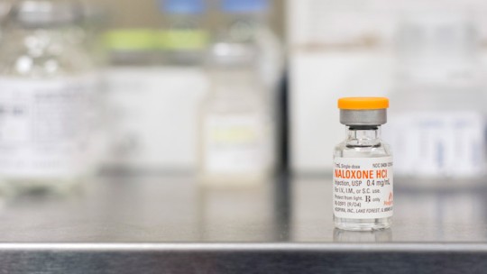Naloxone vial
