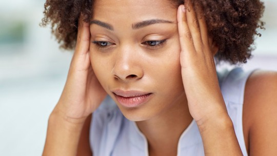 Stressed out woman