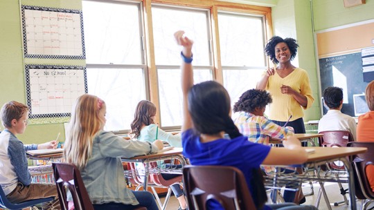 Teacher in the classroom