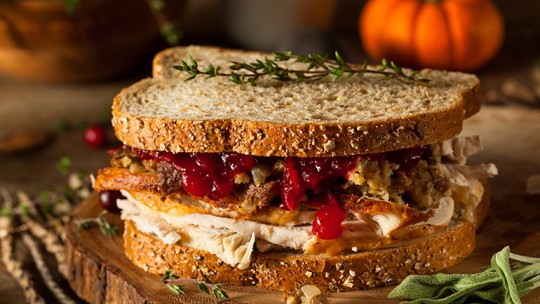 Turkey and cranberry sandwhich