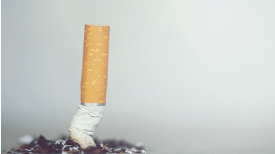 Cigarette Butt Put Out on Floor