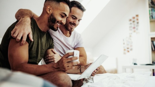 couple seeking LGBTQIA+ primary care