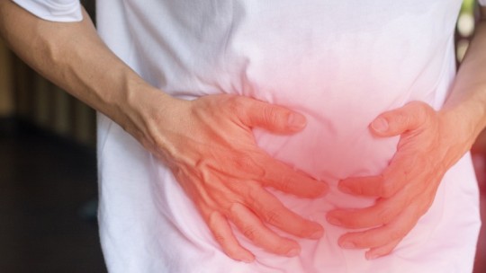 man with hernia