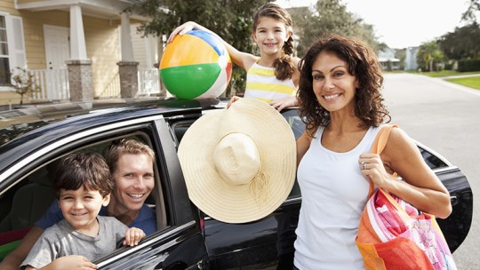 family on summer road trip