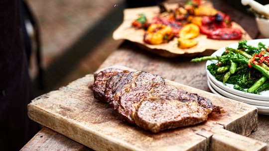 Variety of foods out on the counter