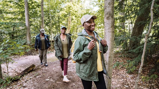 hikers enjoying the outdoors