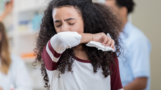 Teen with whooping cough