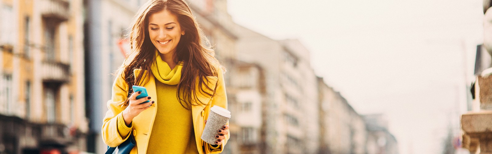 woman walking down the street