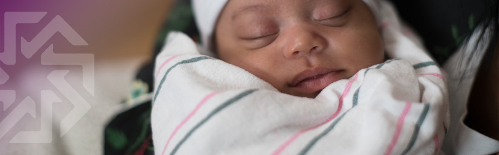 Newborn baby wrapped in a blanket