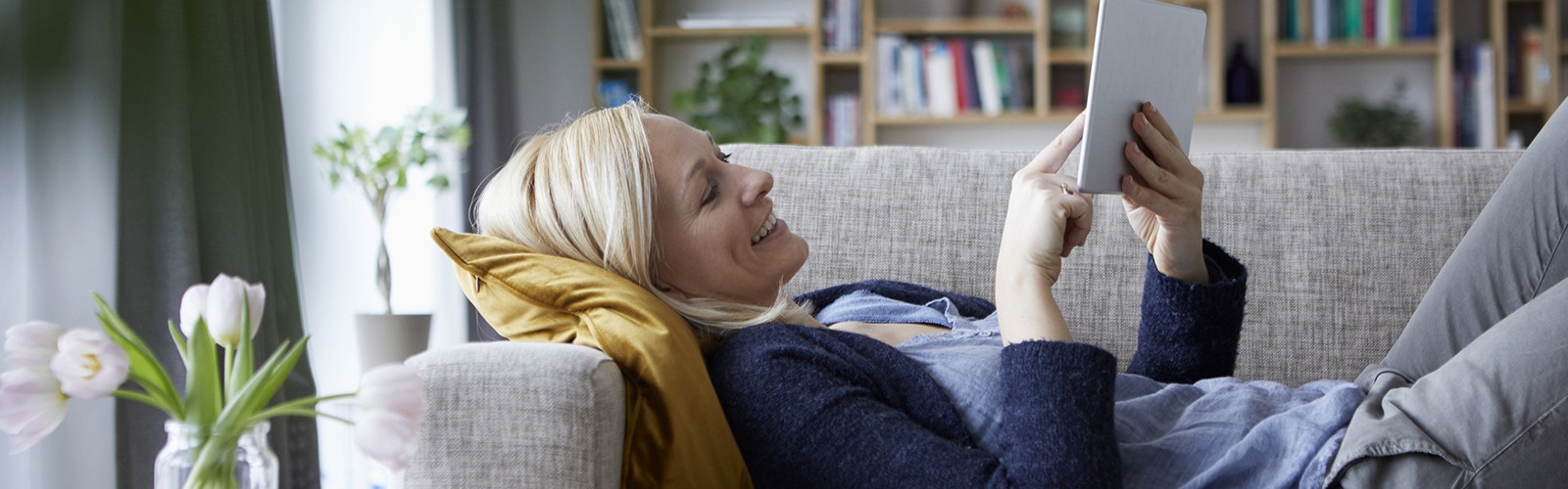 Woman having an urgent care visit at home