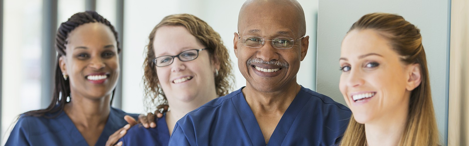 Diverse group of nurses